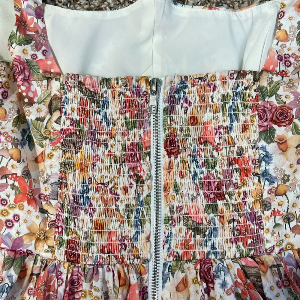 FOR LOVE & LEMONS THEODORA MIDI DRESS - PINK Size Medium - Picture 16 of 16